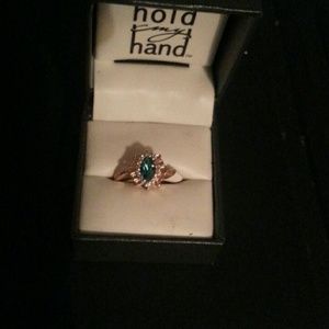 Woman's fashion gem stone ring